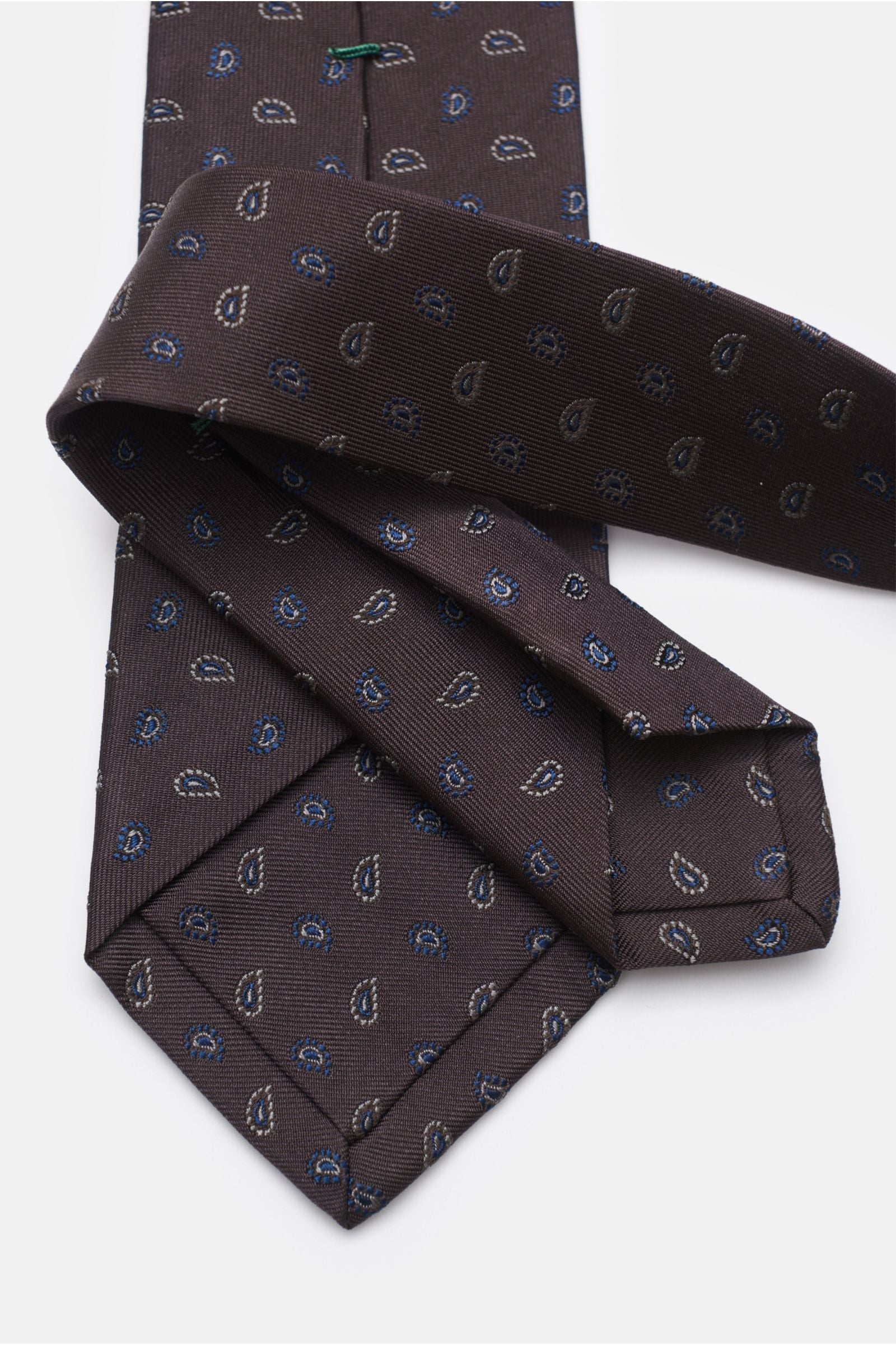 BORRELLI Silk tie — Navy