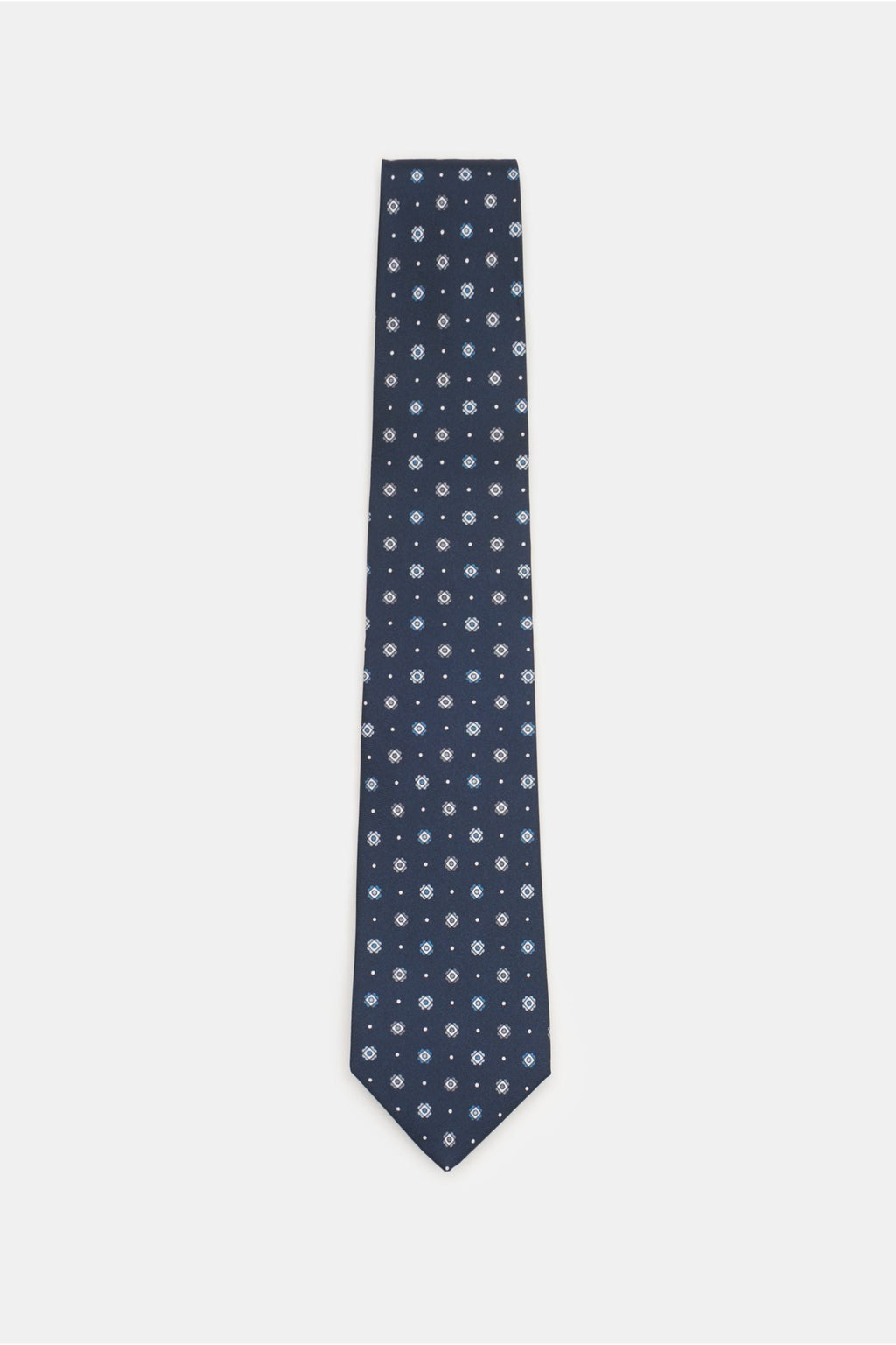 BORRELLI Silk tie y / white