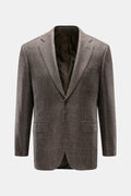 BRIONI Cashmere jacket 'New Plume' dark brown / grey-brown