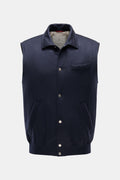 BRUNELLO CUCINELLI Cashmere outdoor gilet — Navy