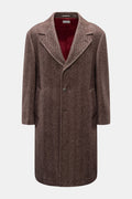 BRUNELLO CUCINELLI Coat — Grey brown patterned