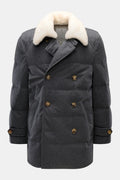 BRUNELLO CUCINELLI Down jacket — Dark grey melange