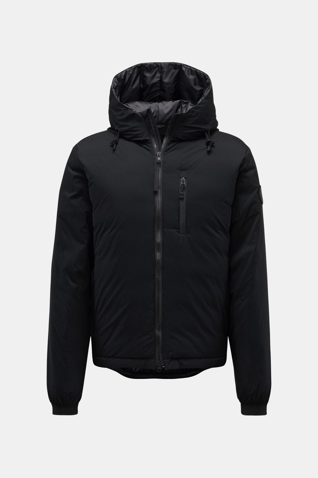 CANADA GOOSE Down jacket 'Lodge Hoody' — Black