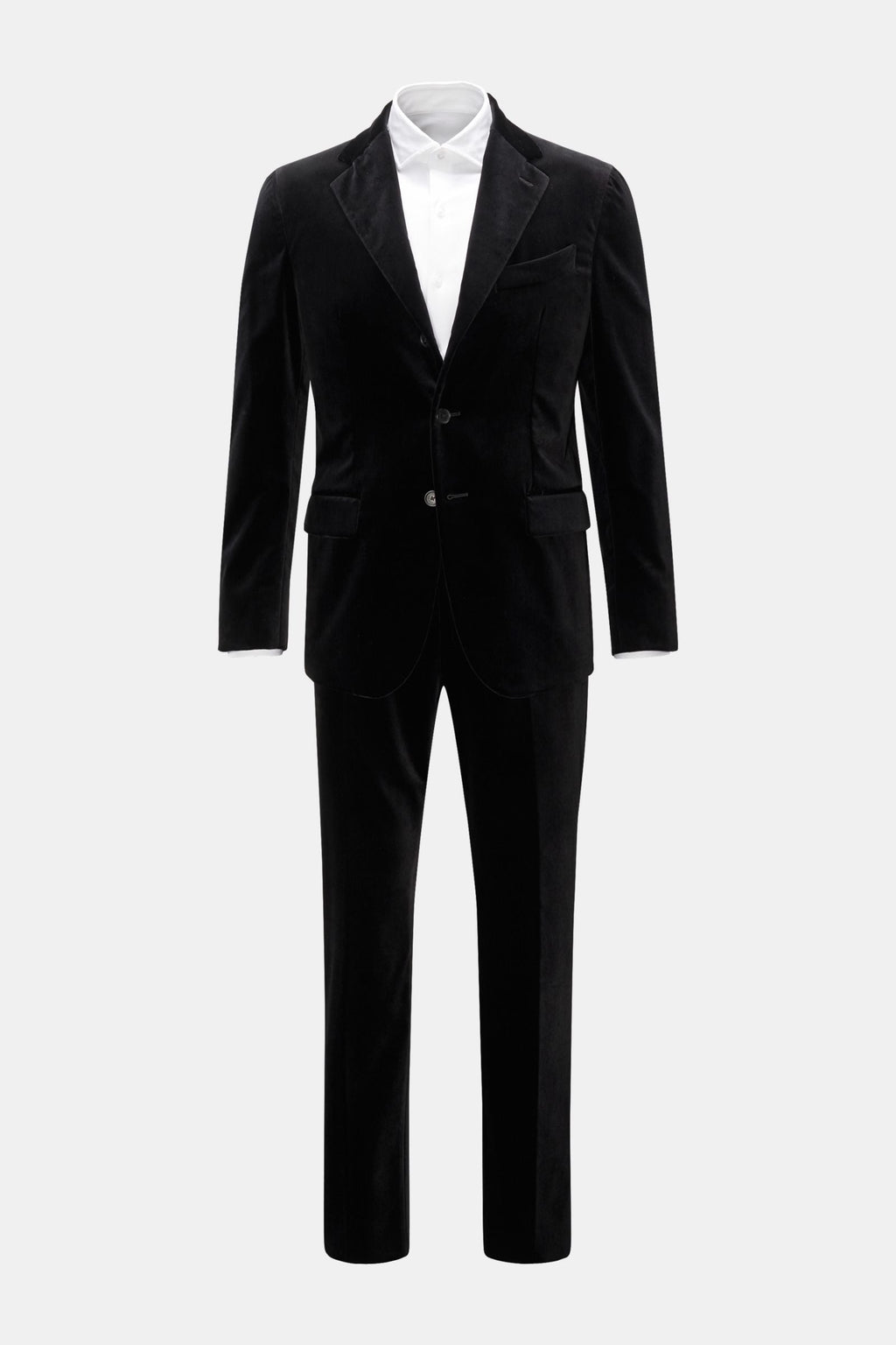 CARUSO Velvet suit 'Aida' — Black