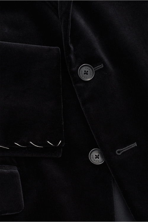 CARUSO Velvet suit 'Aida' — Black