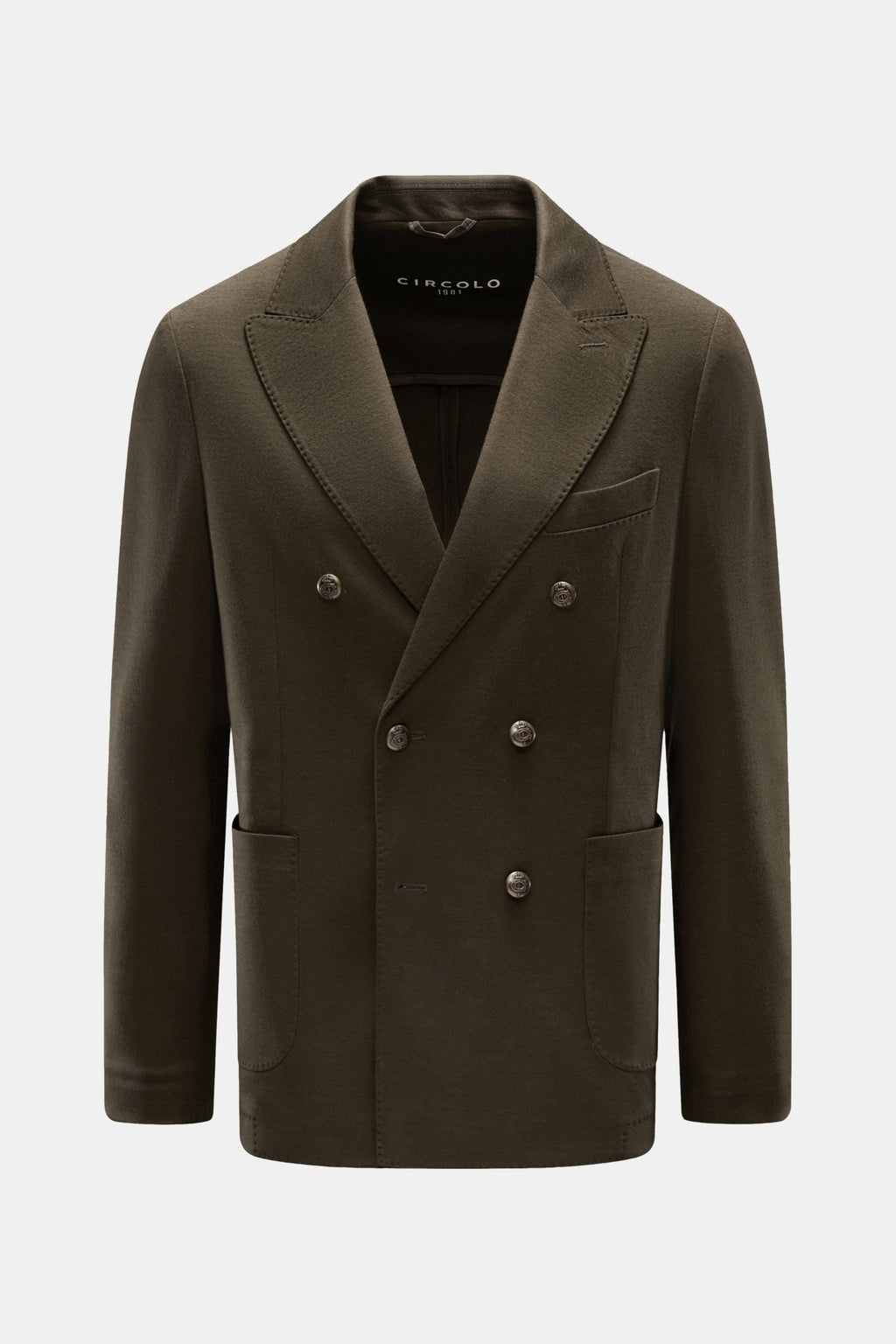 CIRCOLO 1901 Jersey jacket — Beige mottled