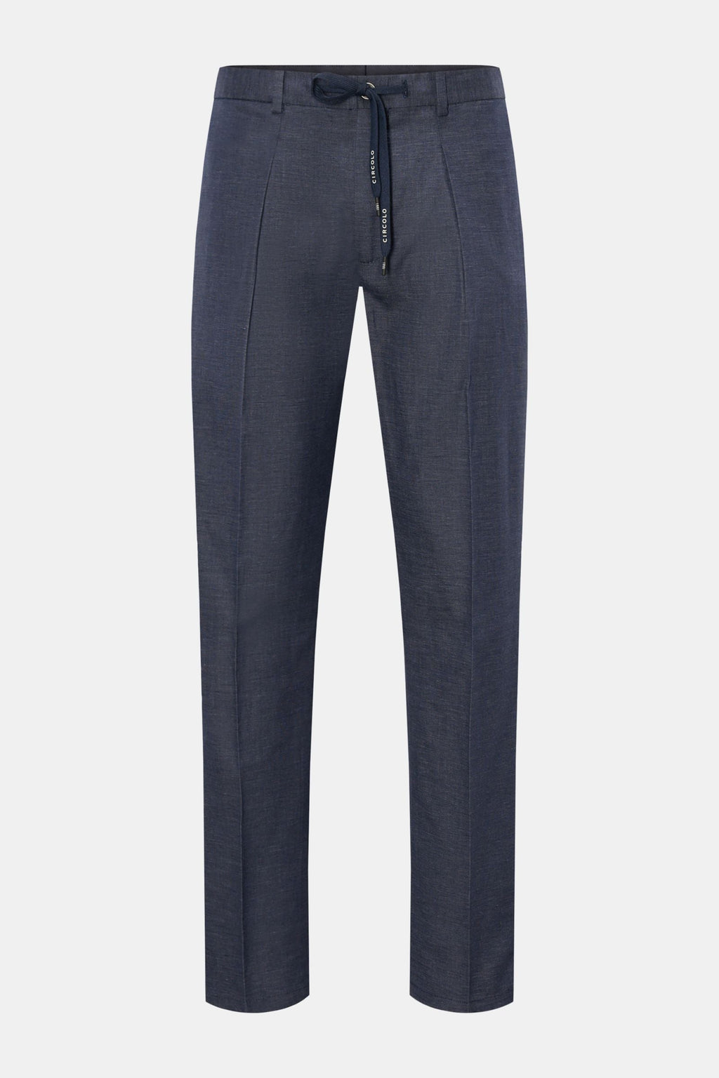 CIRCOLO 1901 Jogger pants 'Flamed Effect' — Navy mottled