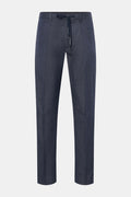 CIRCOLO 1901 Jogger pants 'Flamed Effect' — Navy mottled