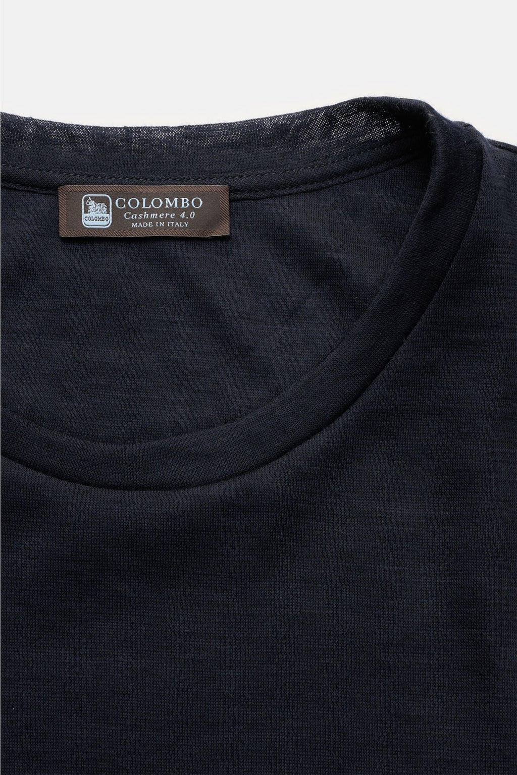 COLOMBO Cashmere T-shirt — Navy