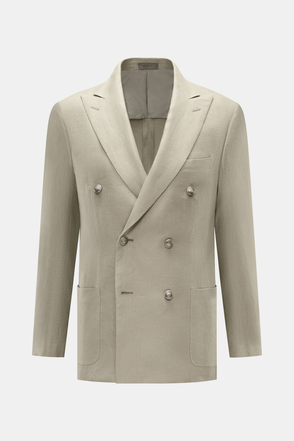 CORNELIANI Linen smart-casual jacket — Sage