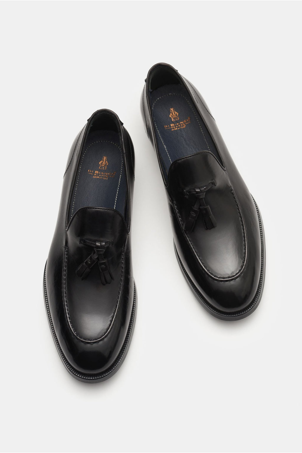 DI BIANCO Tassel loafers 'Bari' — Dark brown