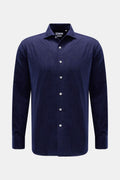 DOPPIAA Jacquard shirt 'Aannacapri' — Dark blue