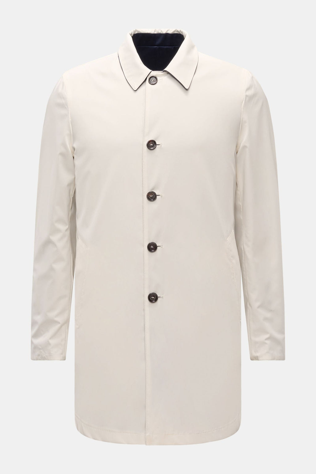 EDDY MONETTI Reversible coat 'Elia' — Navy