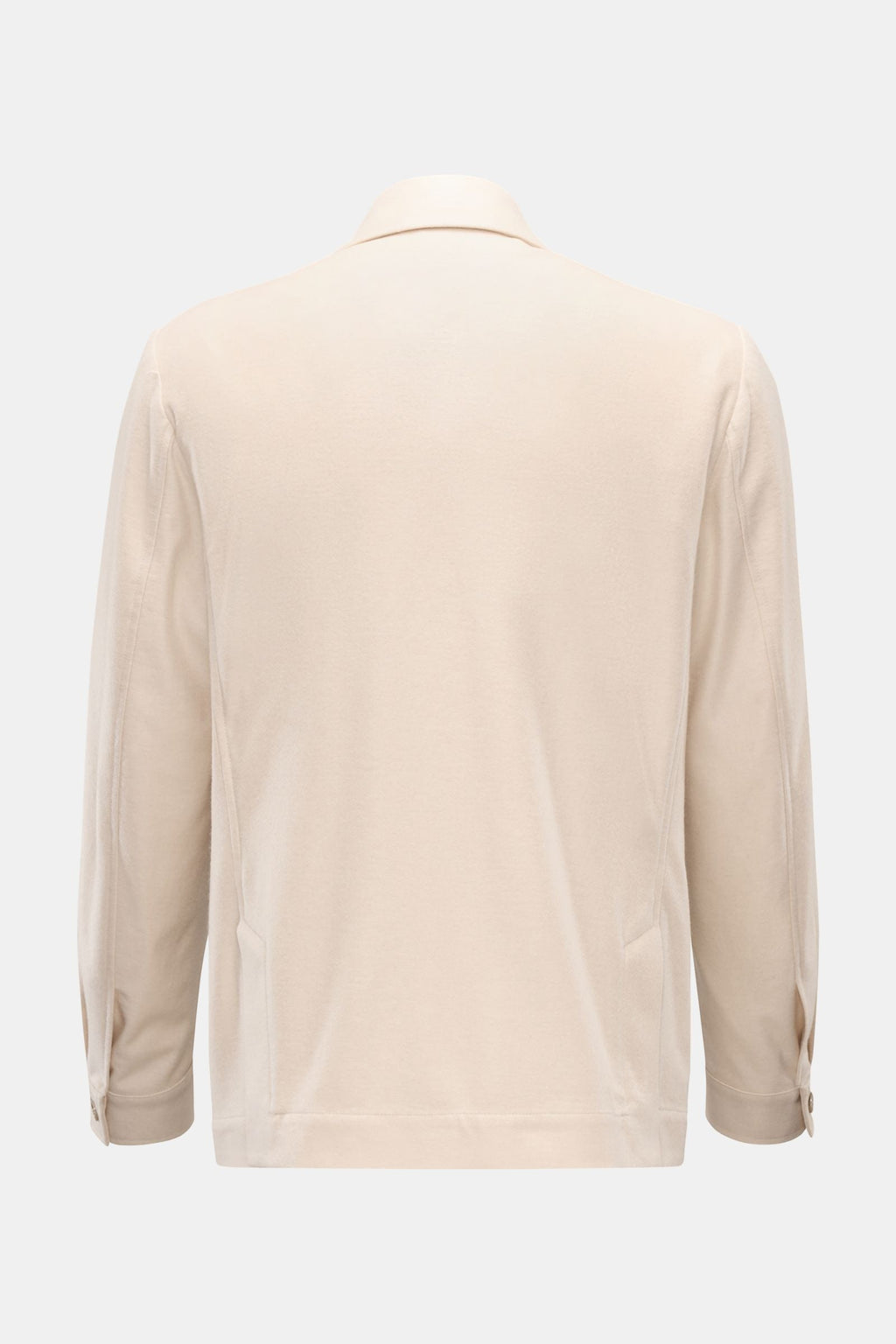 FEDELI Cashmere flannel jacket 'Oxford' — Sand
