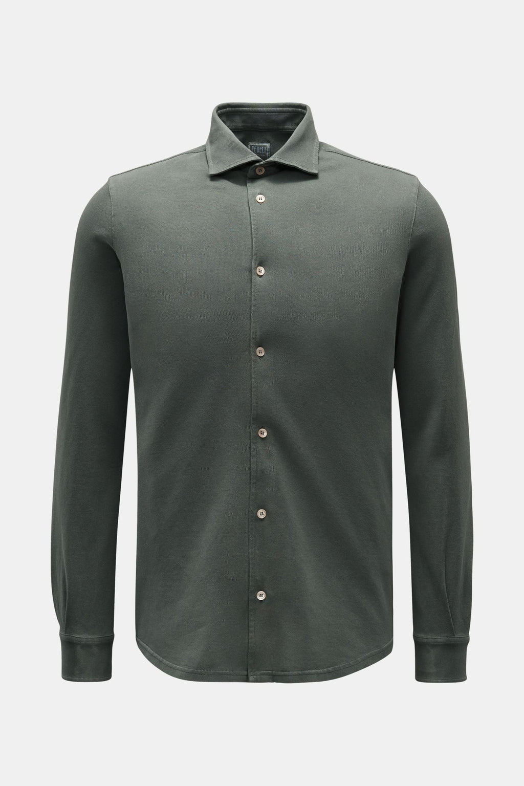 FEDELI Piqué shirt 'Steve' narrow