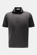 FILIPPO DE LAURENTIIS Jersey polo shirt 'Jerlux' — Anthracite