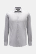 FRAY Piqué shirt 'Lione Cucitura' — Grey mottled