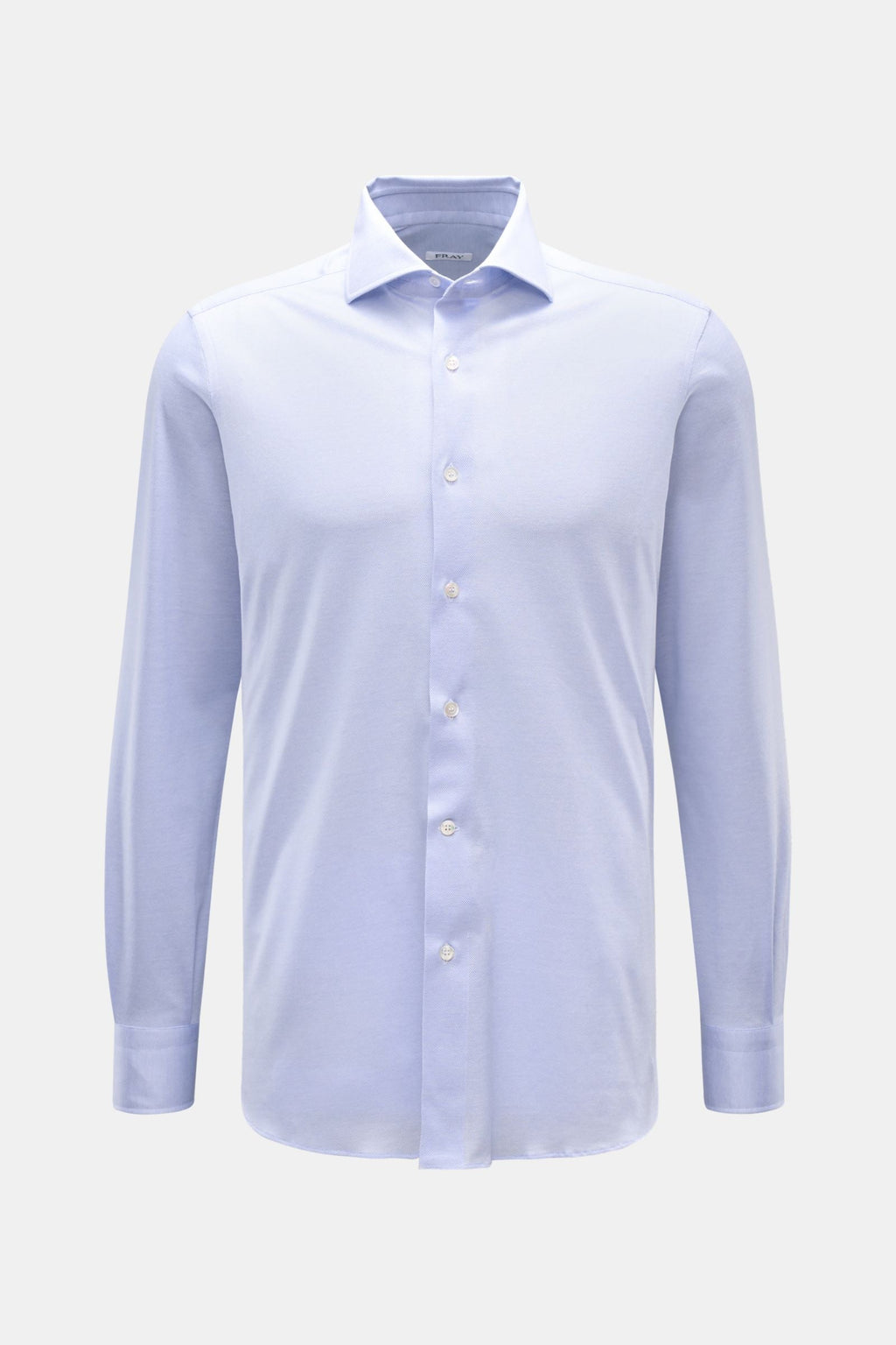FRAY Piqué shirt 'Lione Cucitura' — Grey mottled