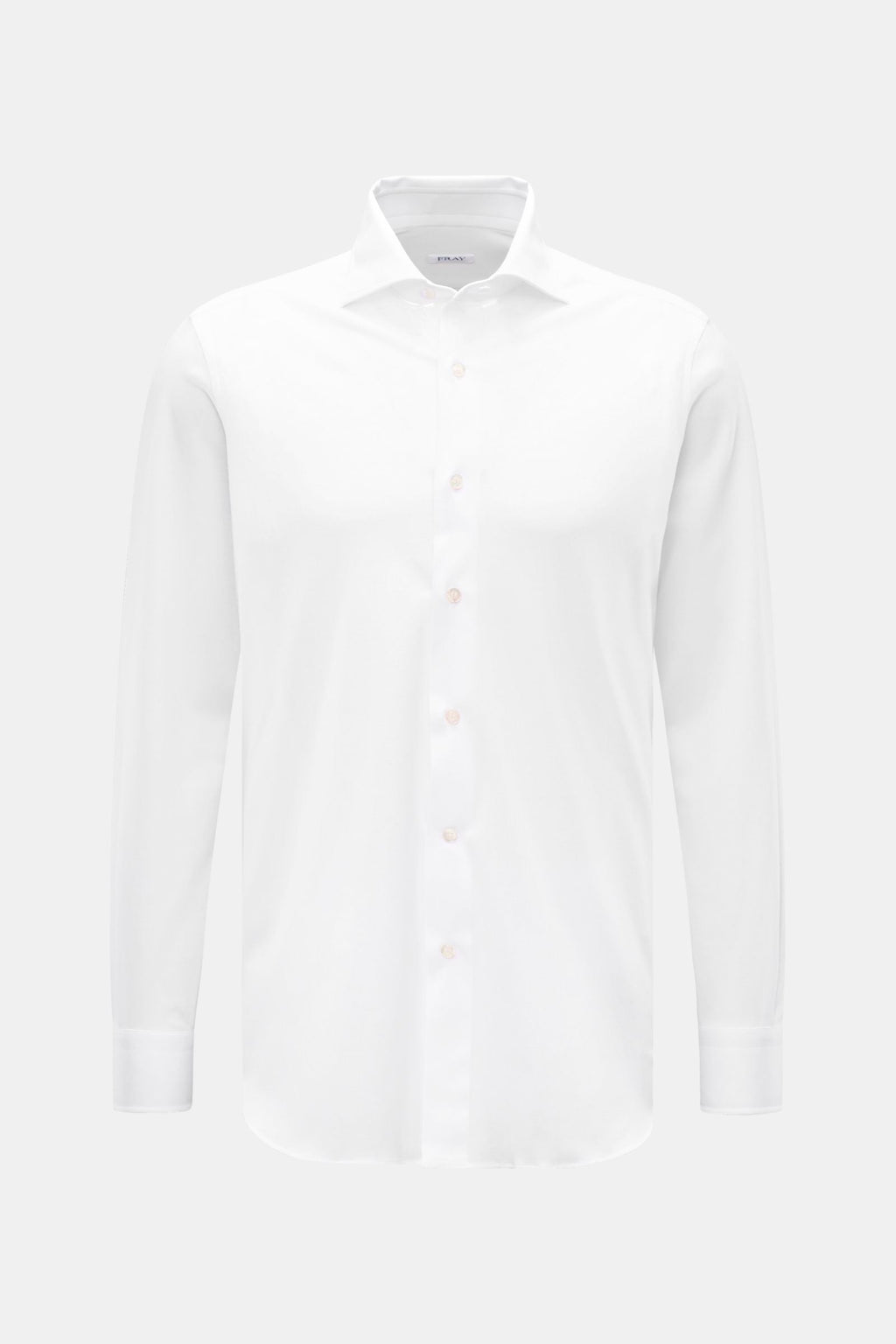FRAY Piqué shirt 'Lione Cucitura' — Grey mottled