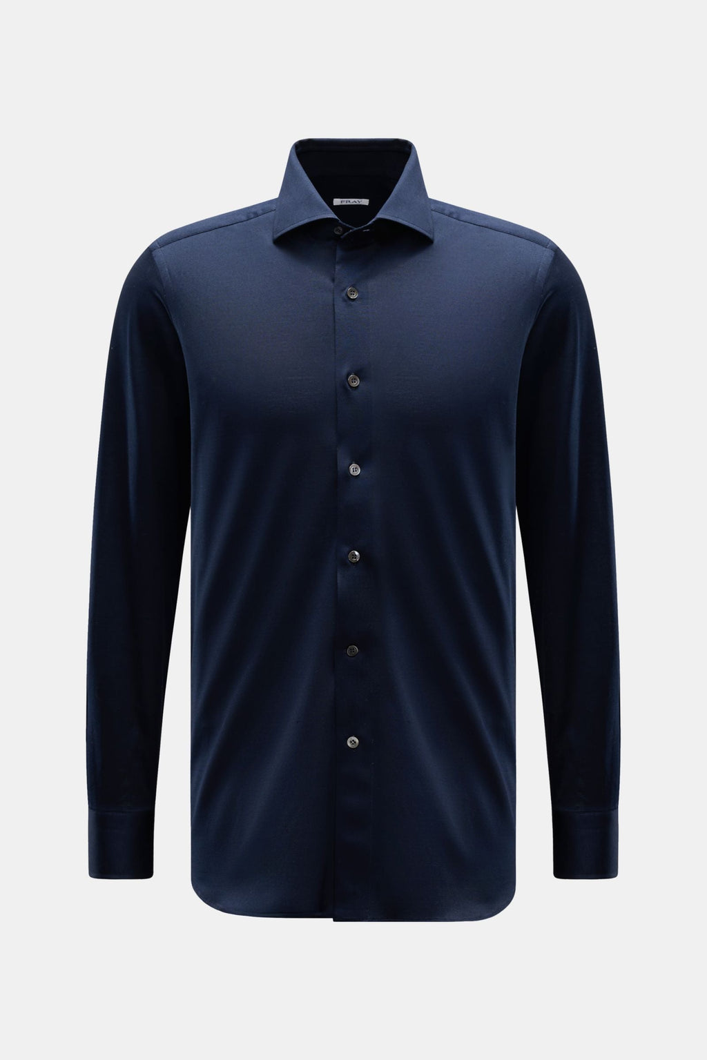 FRAY Piqué shirt 'Lione Cucitura' — Grey mottled
