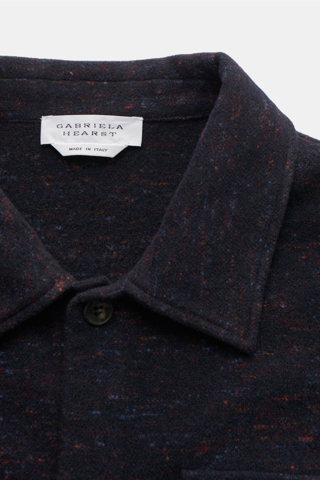 GABRIELA HEARST Overshirt 'Fargo' — Navyred