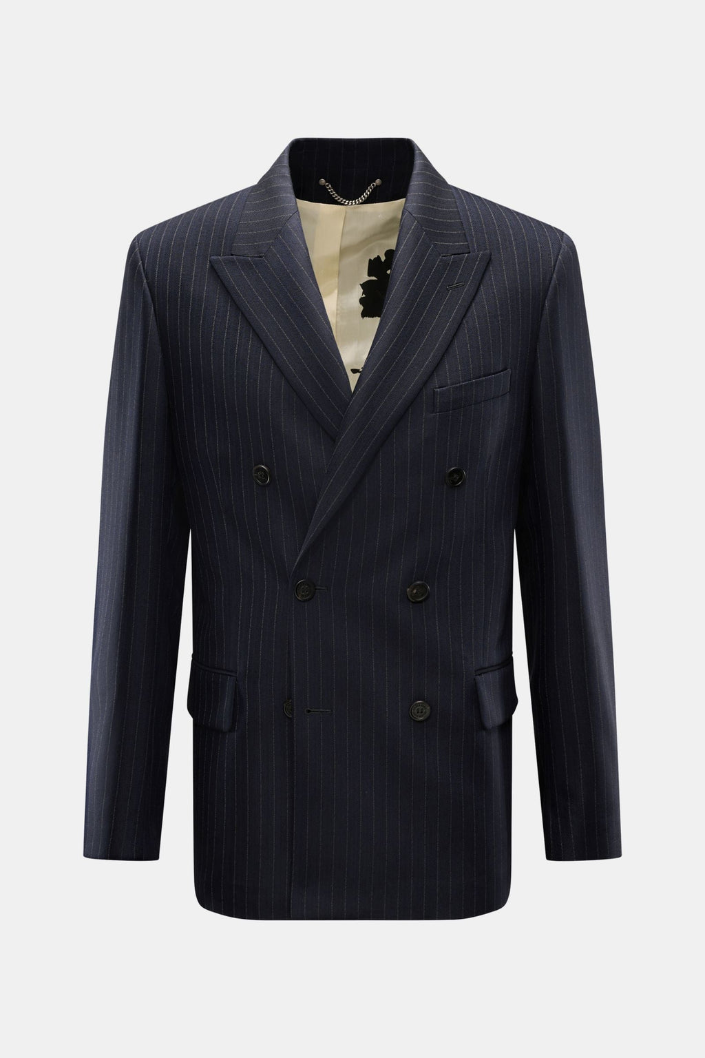 GOLDEN GOOSE Smart-casual jacket 'Dave' — Dark navy striped
