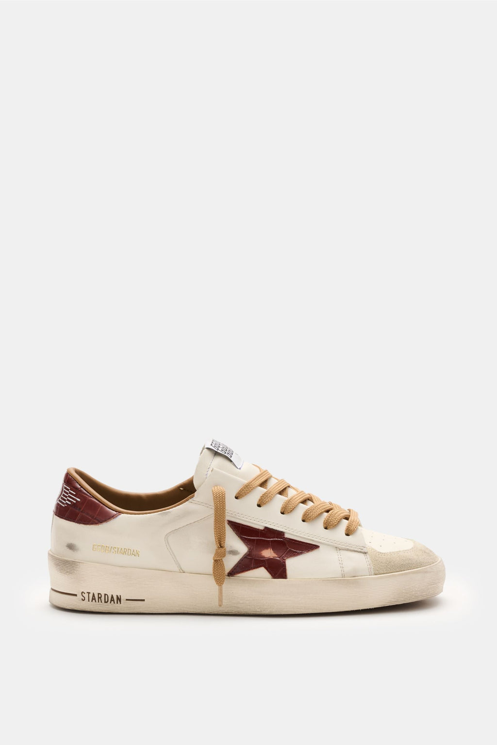 GOLDEN GOOSE Sneakers 'Stardan' — Whiteburgundy