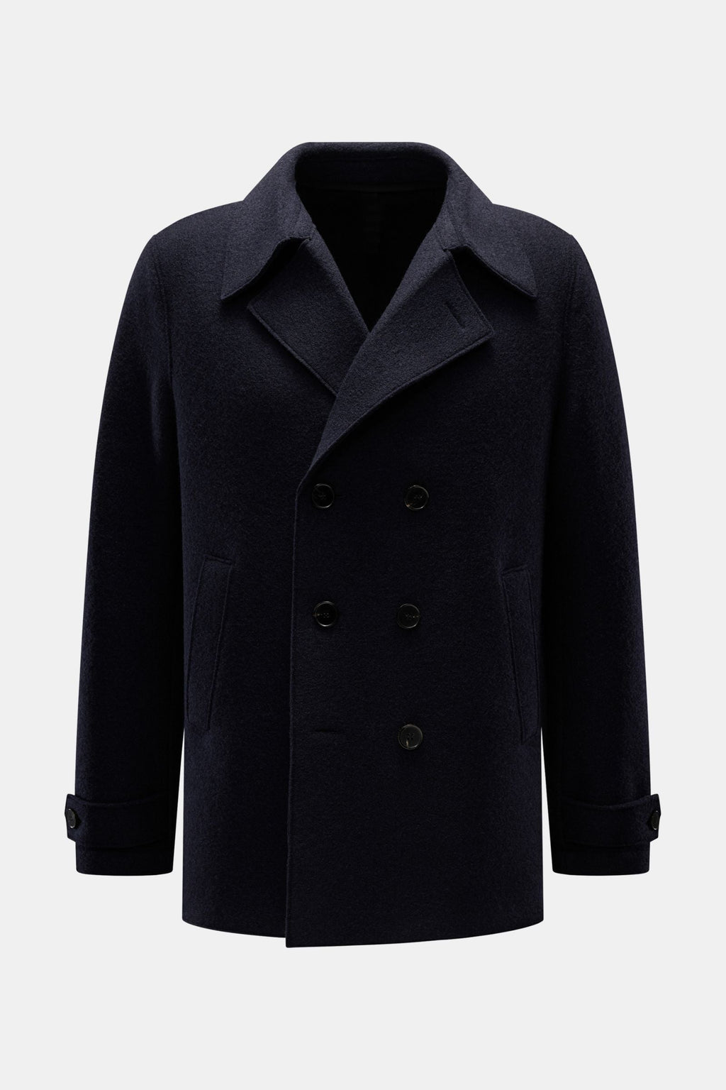 HARRIS WHARF LONDON Pea coat — Navy