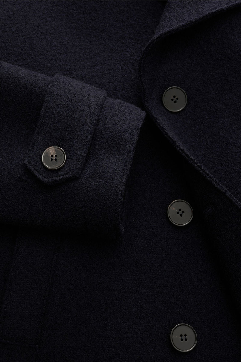 HARRIS WHARF LONDON Pea coat — Navy