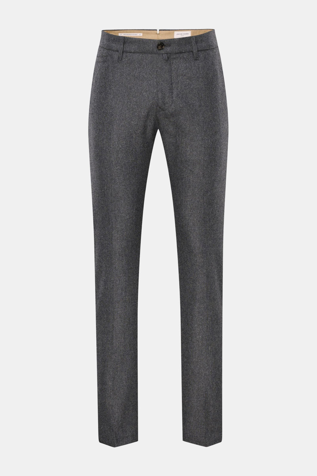 JACOB COHEN Wool trousers 'Bobby' — Dark grey mottled