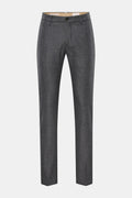JACOB COHEN Wool trousers 'Bobby' — Dark grey mottled
