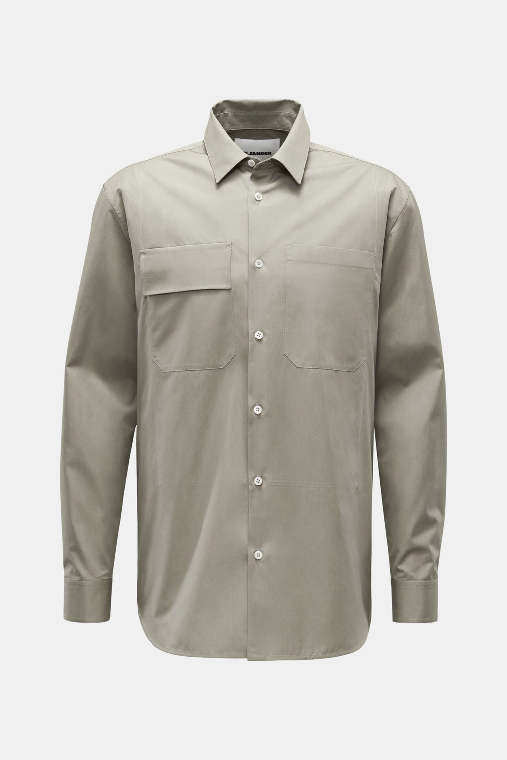 JIL SANDER Casual shirt narrow — Grey green