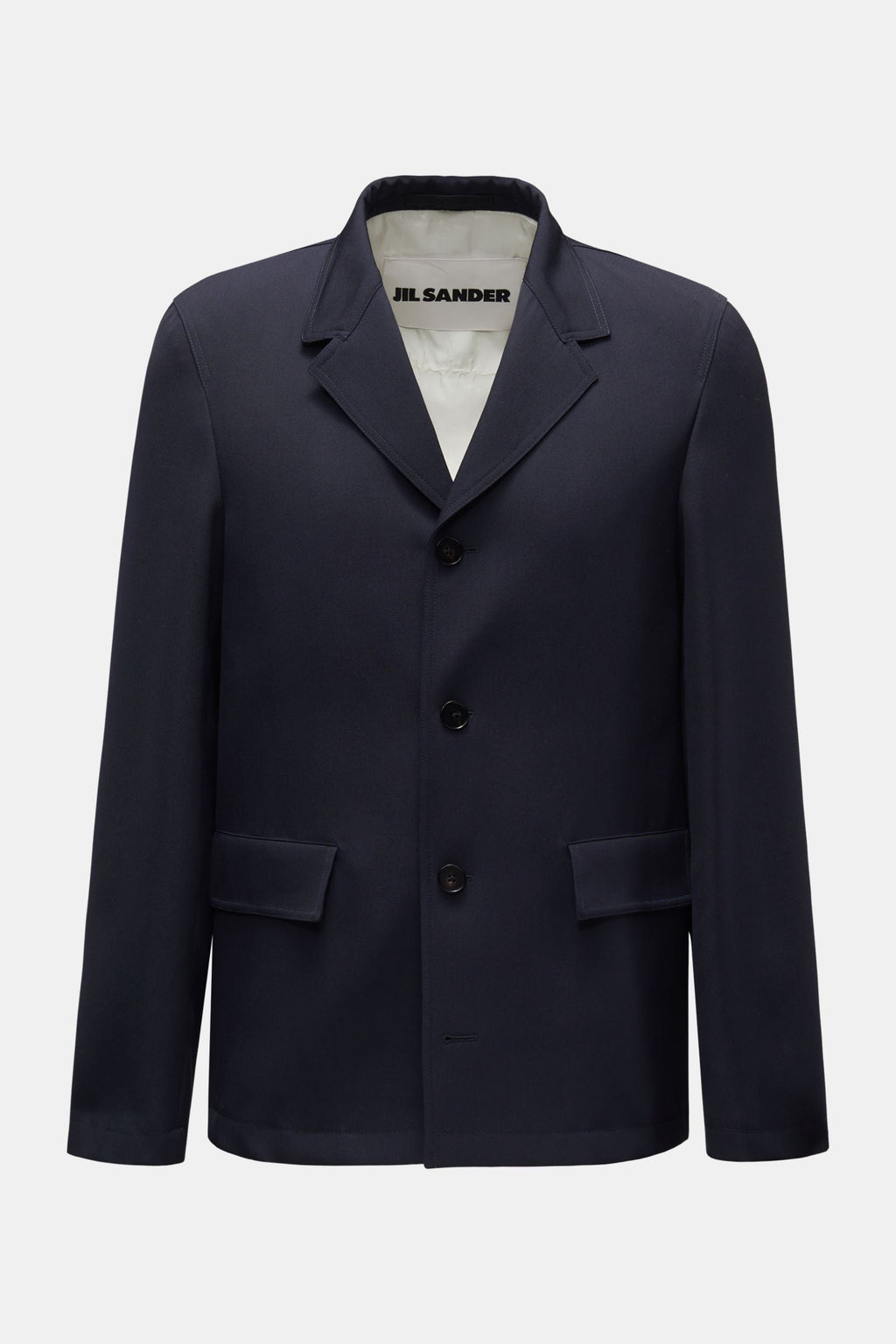 JIL SANDER Wool-twill jacket — Navy