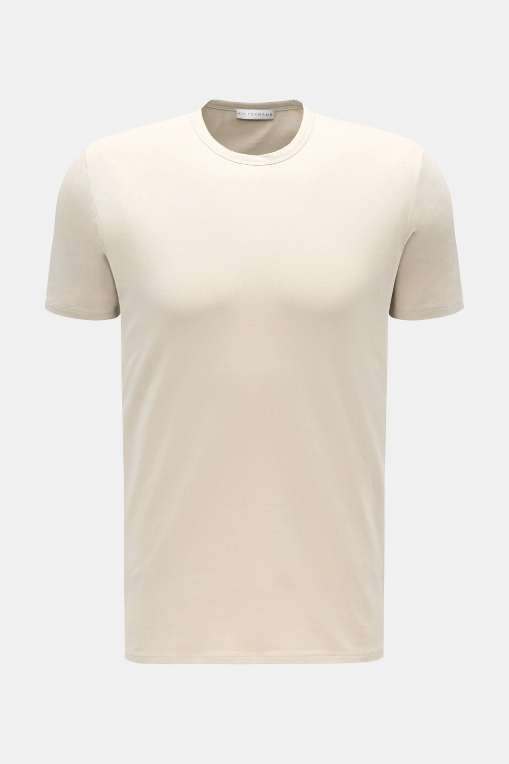 KIEFERMANN Crew neck T-shirt 'Lehon' — Sand