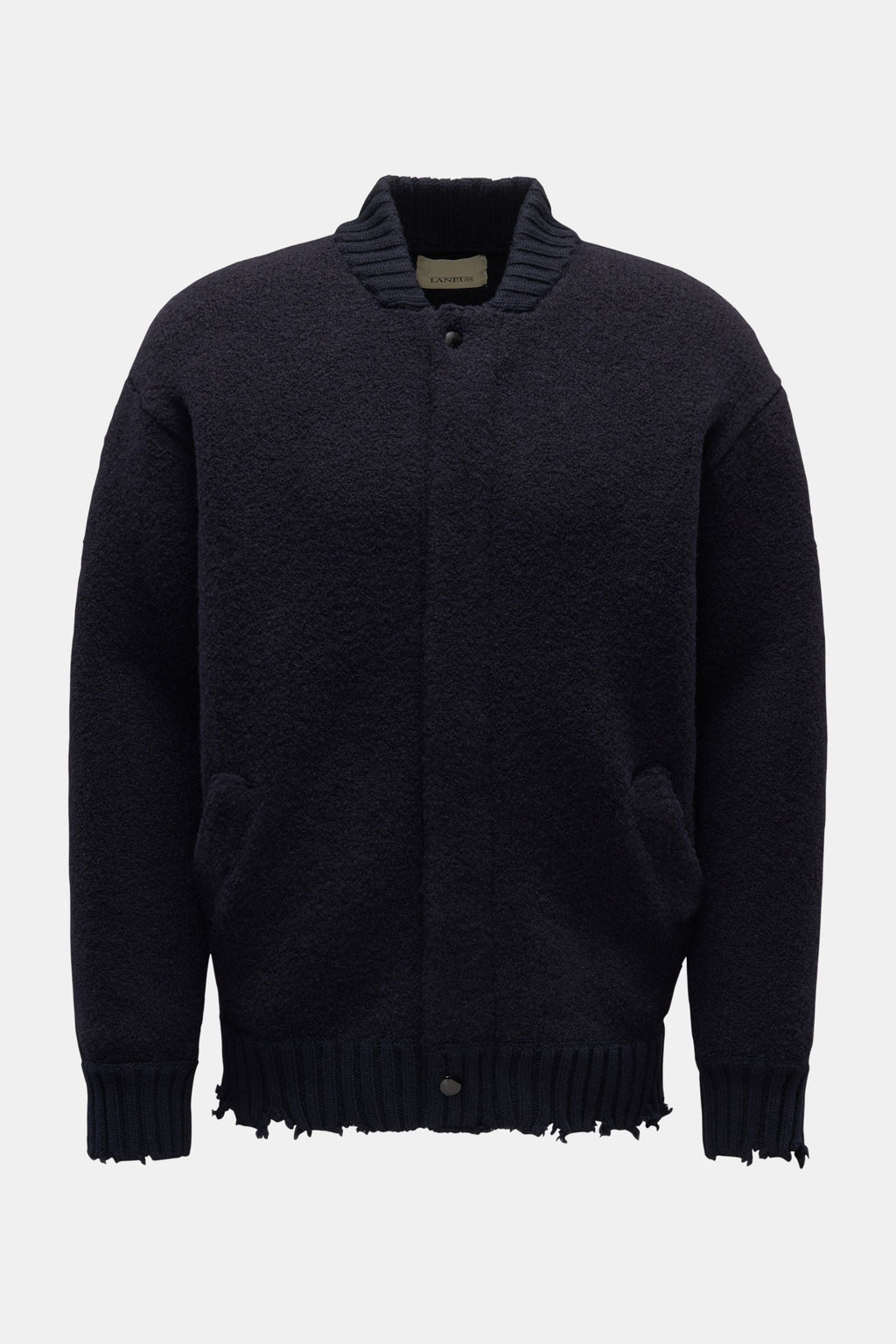 LANEUS Knit blouson 'Bouclé Bomber'