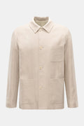 LARDINI Linen jacket 'Pastone' — Beige mottled
