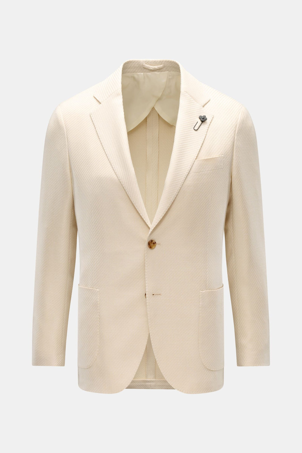 LARDINI Smart-casual jacket — Dark grey striped