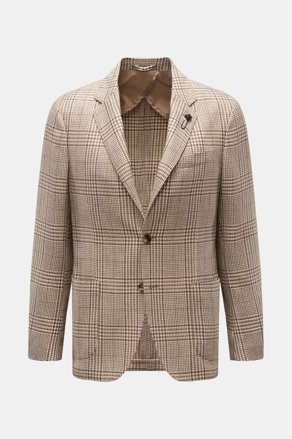 LARDINI Smart-casual jacket — Dark grey striped