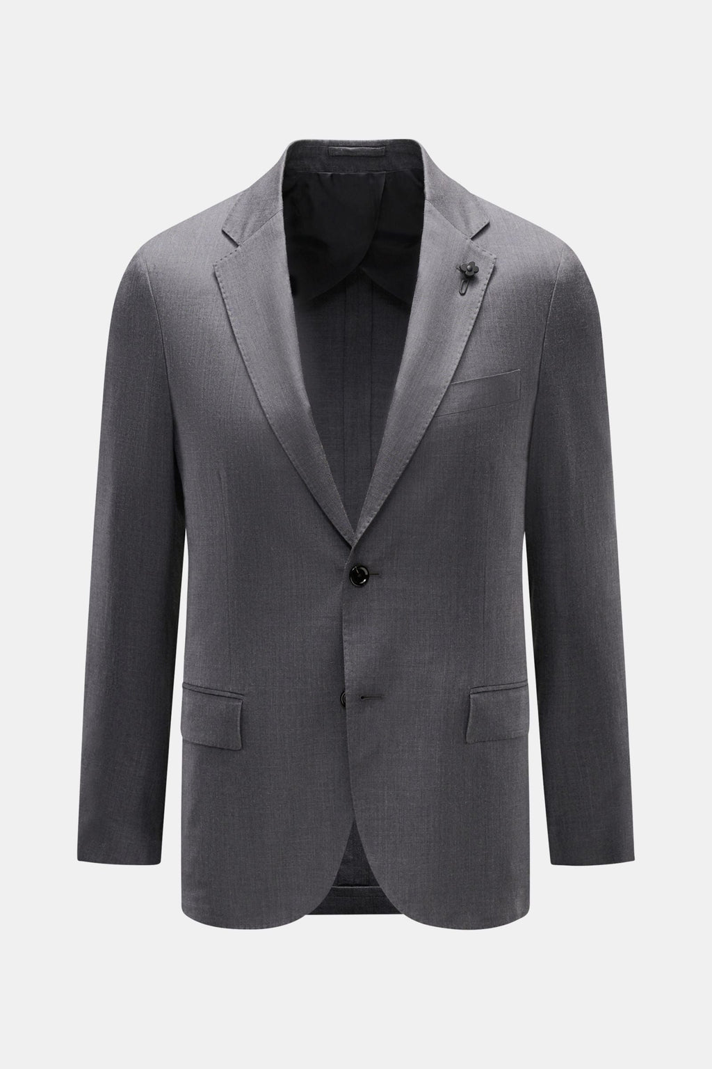 LARDINI Smart-casual jacket — Dark grey striped