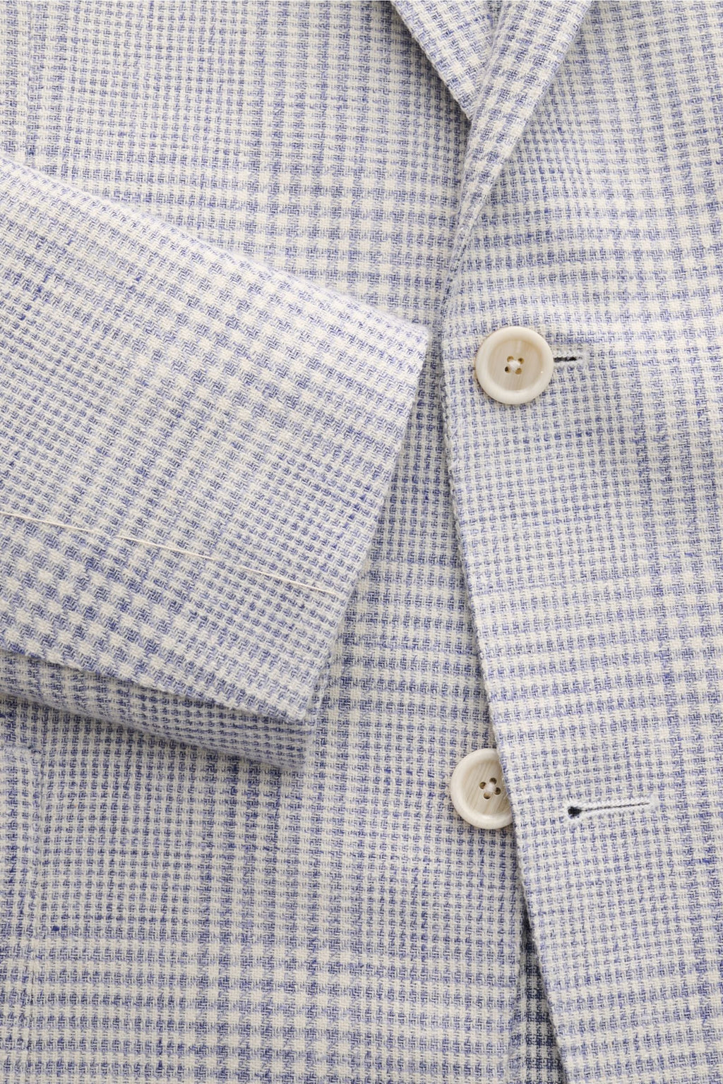 LARDINI Smart-casual jacket smoky blue / off-white