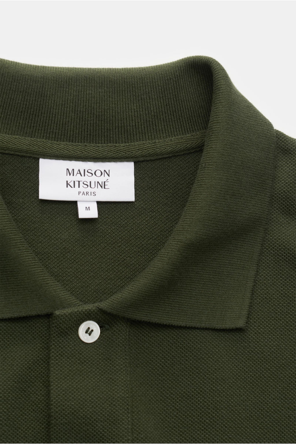 MAISON KITSUNÉ Polo shirt 'Bold Fox' — Dark green