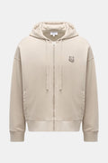 MAISON KITSUNÉ Sweat jacket 'Bold Fox' — Beige