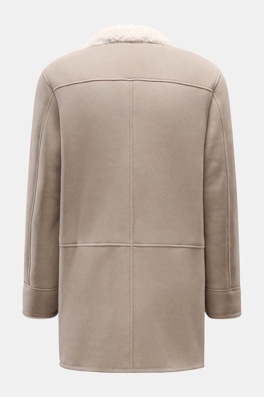 MANZONI 24 Shearling jacket — Light grey