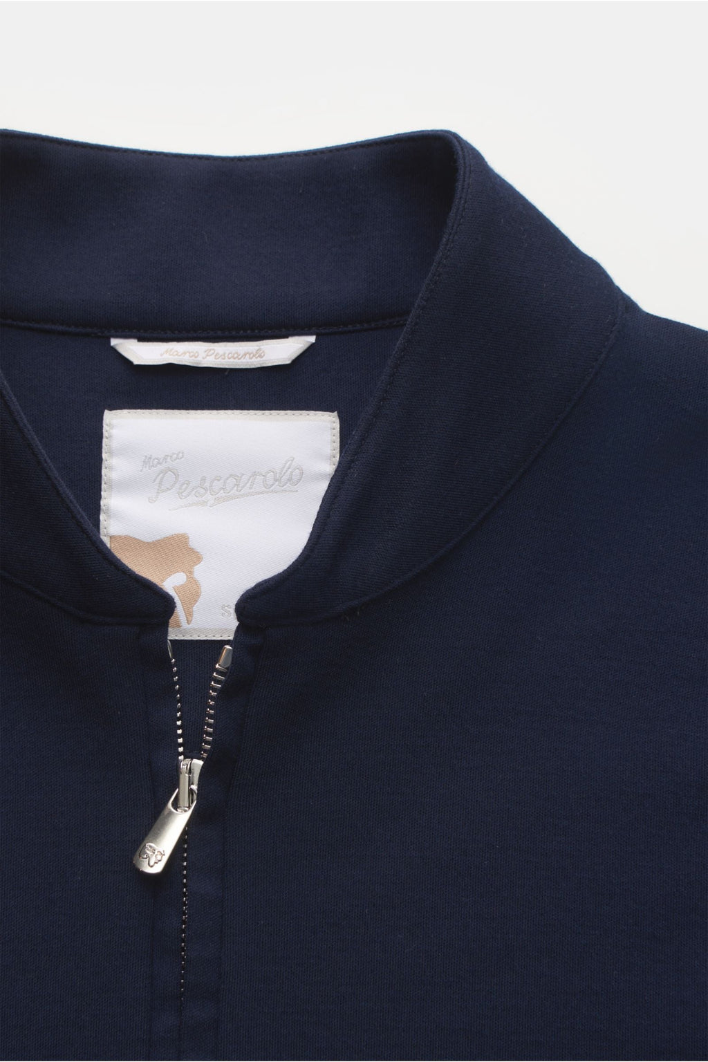 MARCO PESCAROLO Jersey blouson 'Franky' — Navy