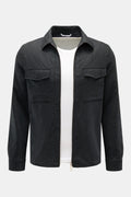 MARCO PESCAROLO Overshirt 'Urus' — Anthracite mottled