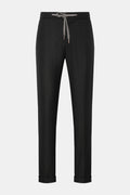 MARCO PESCAROLO Wool jogger pants 'Caracciolo' — Anthracite