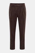 MARCO PESCAROLO Wool jogger pants 'Chiaia' — Dark brown