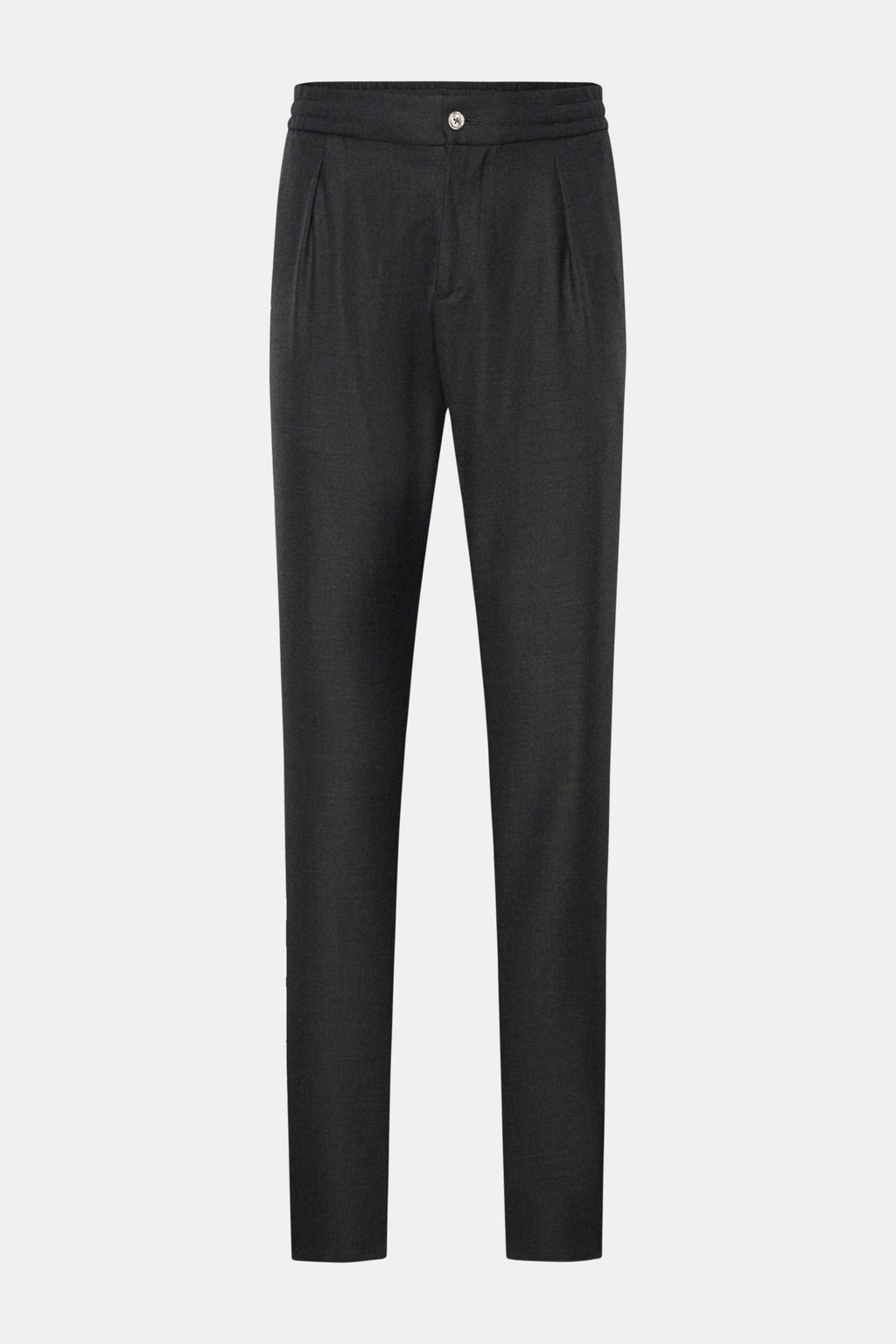 MARCO PESCAROLO Wool jogger pants 'Chiaia' — Dark brown