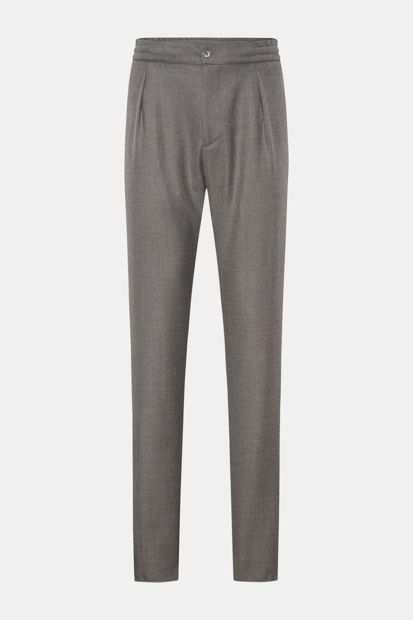 MARCO PESCAROLO Wool jogger pants 'Chiaia' — Dark brown