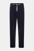 MARCO PESCAROLO Wool jogger pants 'Varenne' — Navy